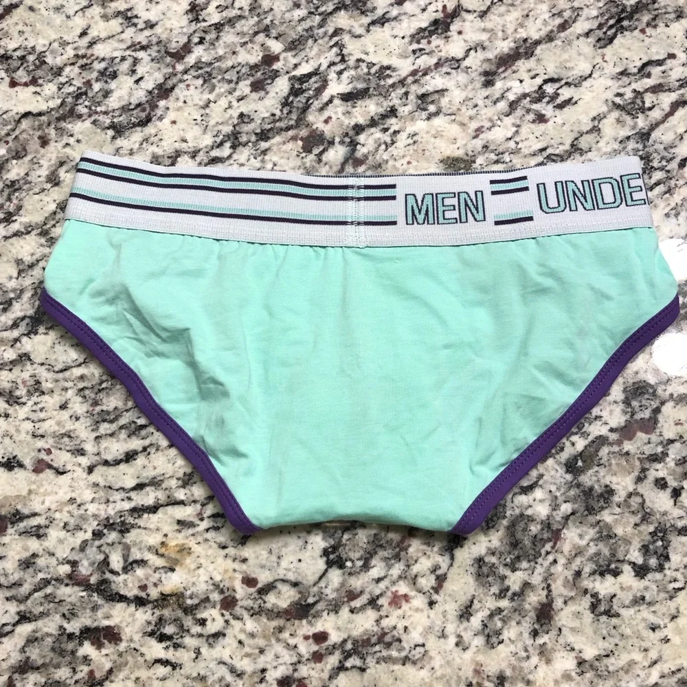 Men's Purple and Green sport Briefs